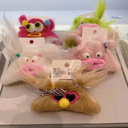 Plush Grip Female Heart Weird Headband With Ears