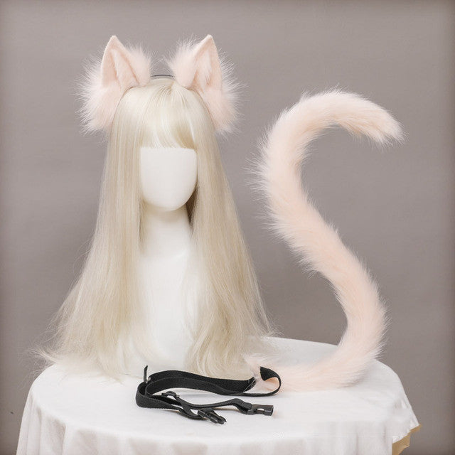 Love Cat Ear Hair Accessories Suit