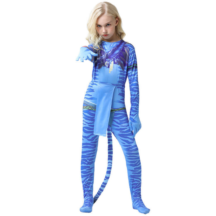 Avatar Children's Clothes Stage Costume Superhero Tights