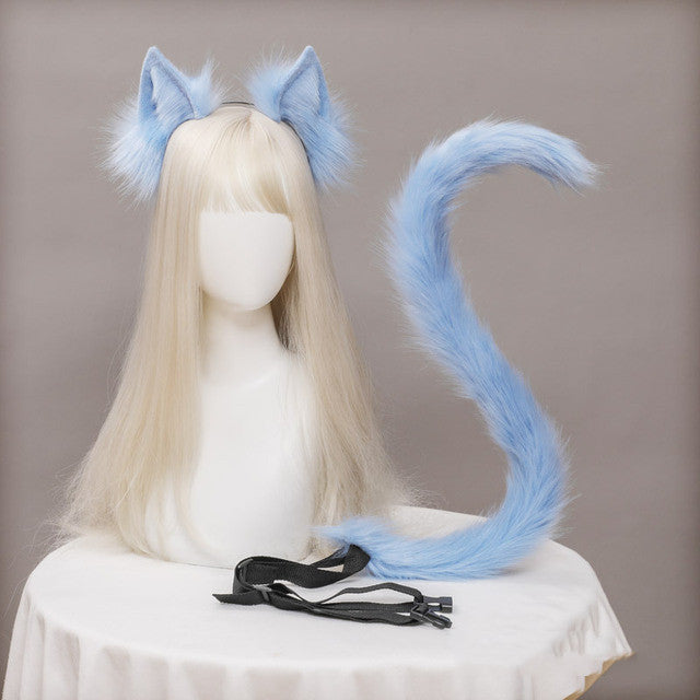 Love Cat Ear Hair Accessories Suit