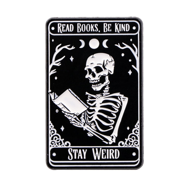 Skull Nerd Brooch Cartoon Badge Creative