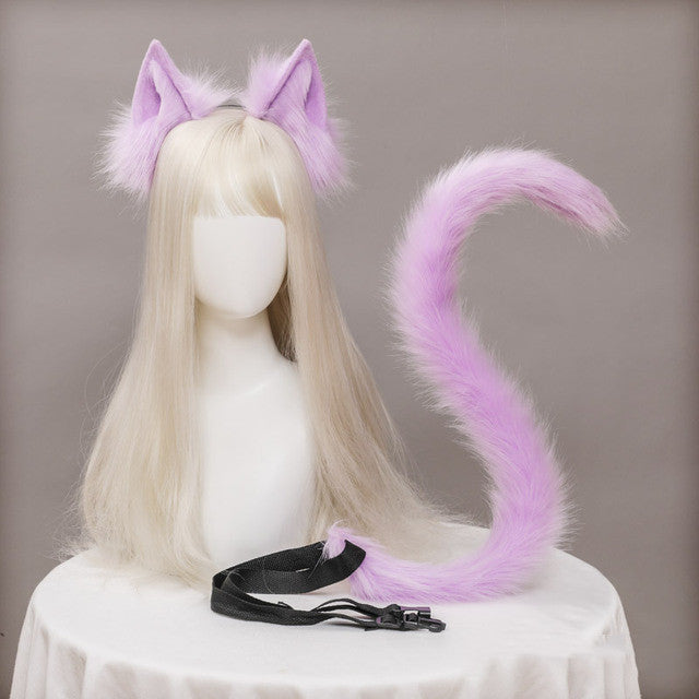 Love Cat Ear Hair Accessories Suit