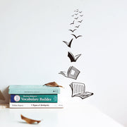 Removable Books Personalized Study Room Bedroom Sofa Library Wall Stickers