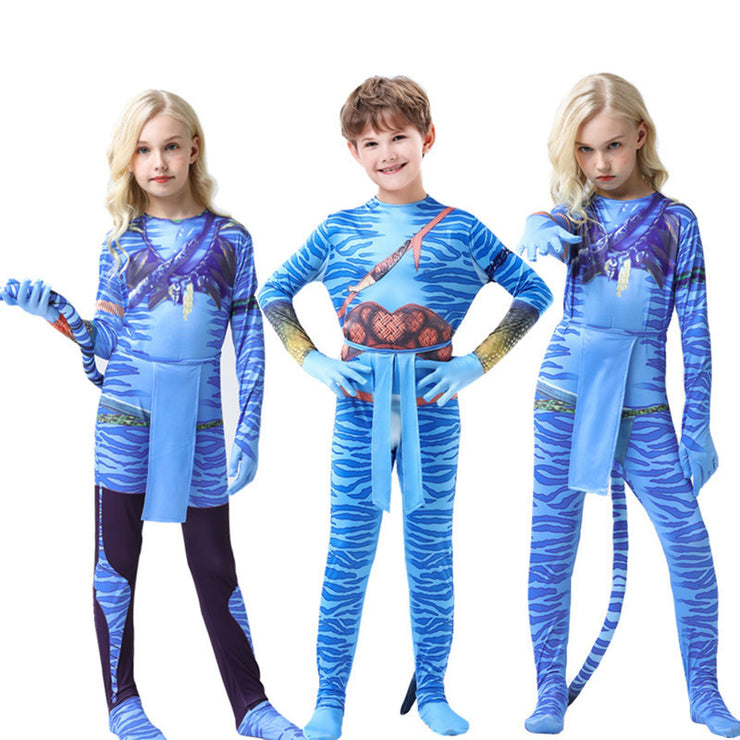 Avatar Children's Clothes Stage Costume Superhero Tights