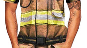 Firefighter Suit Fireman Superhero T-shirt Men's 3D Print Women Clothing Top Cosplay T Shirts