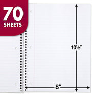 Color Cover Six Books A Set Of Coil American Separated Pages Notebook