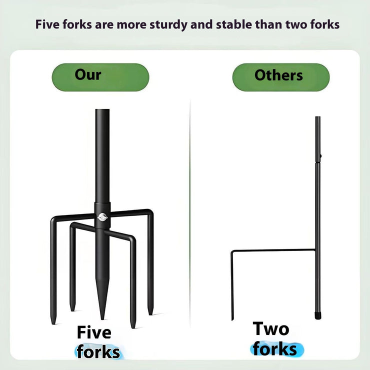 Garden Lamp Outdoor Garden Anti-rust Floor Outlet Hook Rod