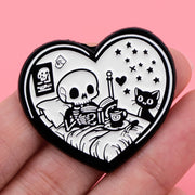 Skull Nerd Brooch Cartoon Badge Creative