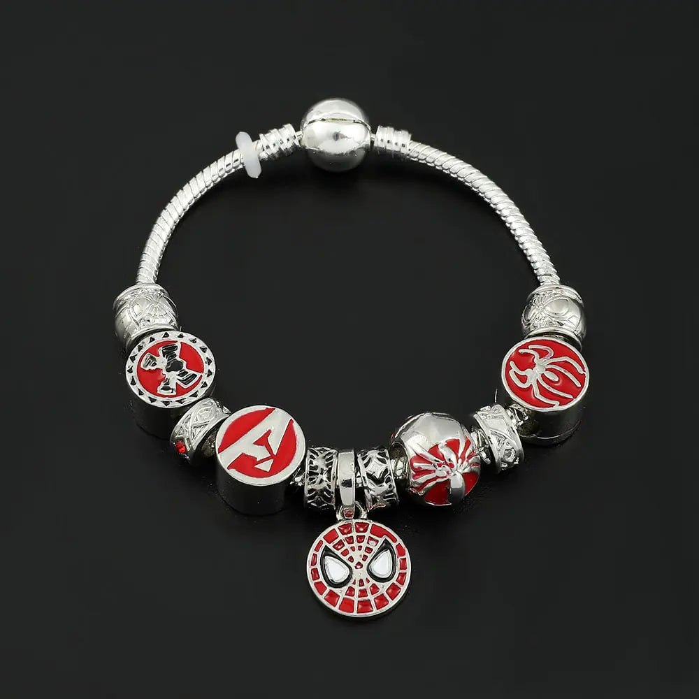 Marvel Superhero Spiderman Charm Bracelet