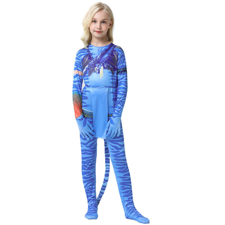Avatar Children's Clothes Stage Costume Superhero Tights