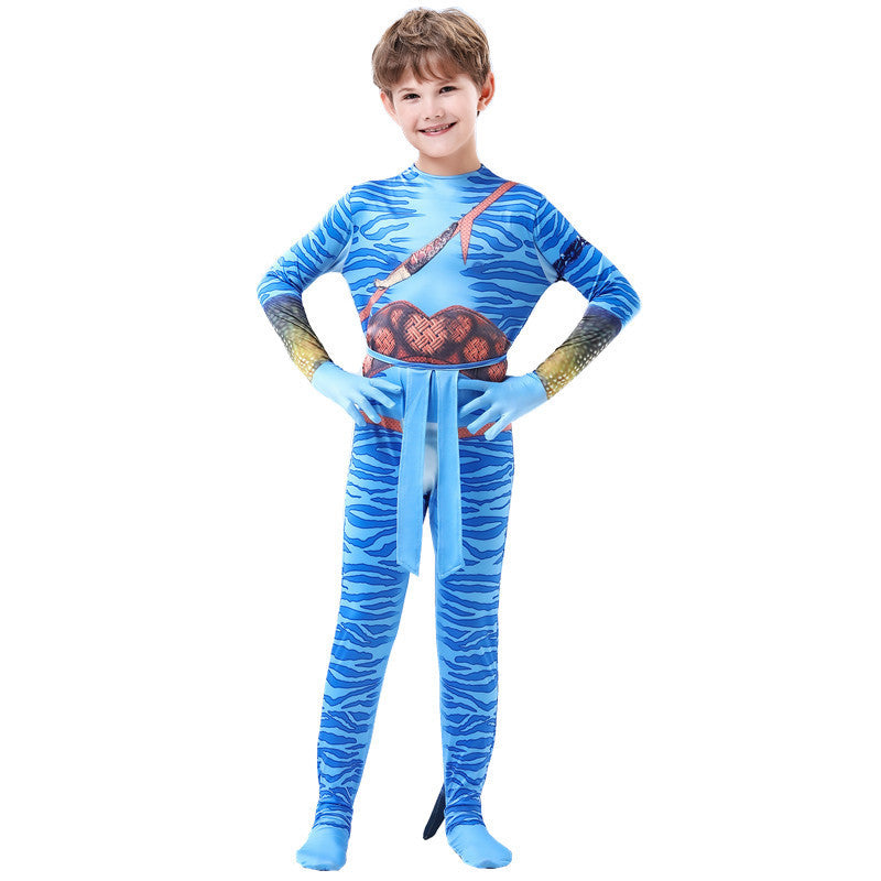 Avatar Children's Clothes Stage Costume Superhero Tights