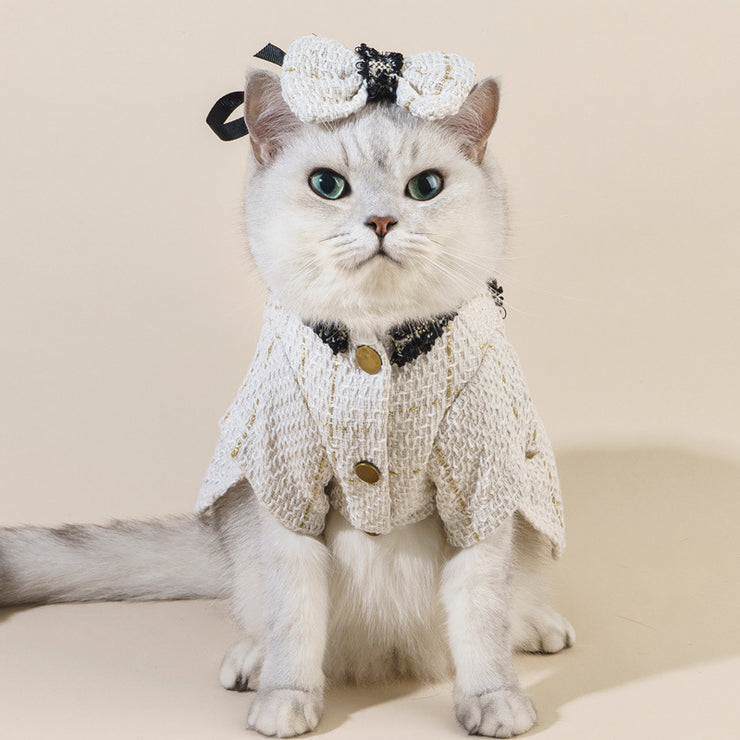 Cat Accessories Classic Style Matching Hat Coat Skirt