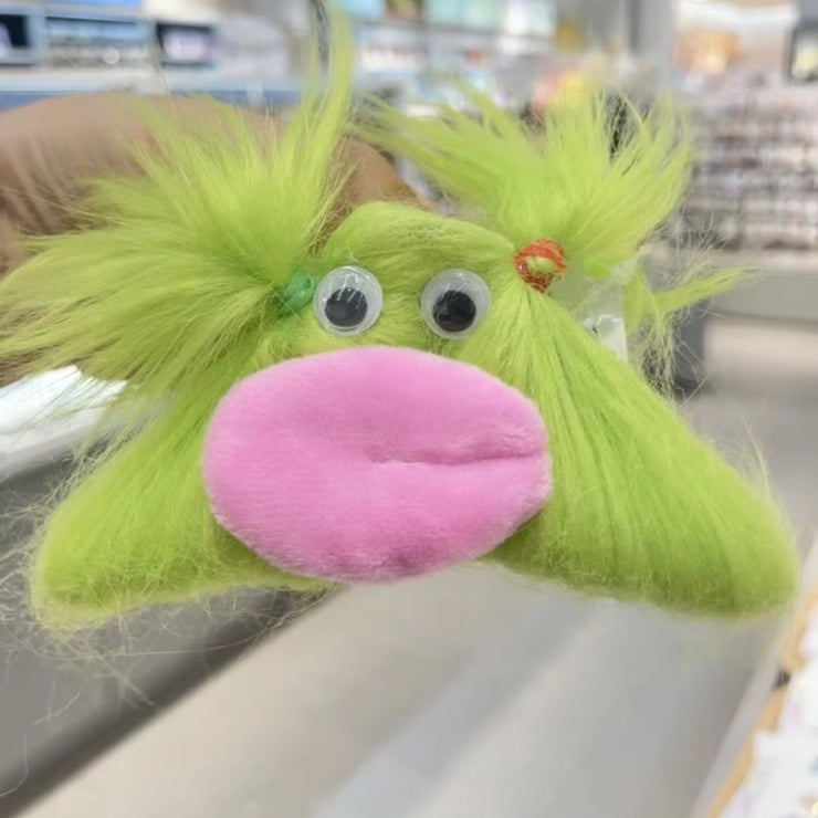 Plush Grip Female Heart Weird Headband With Ears