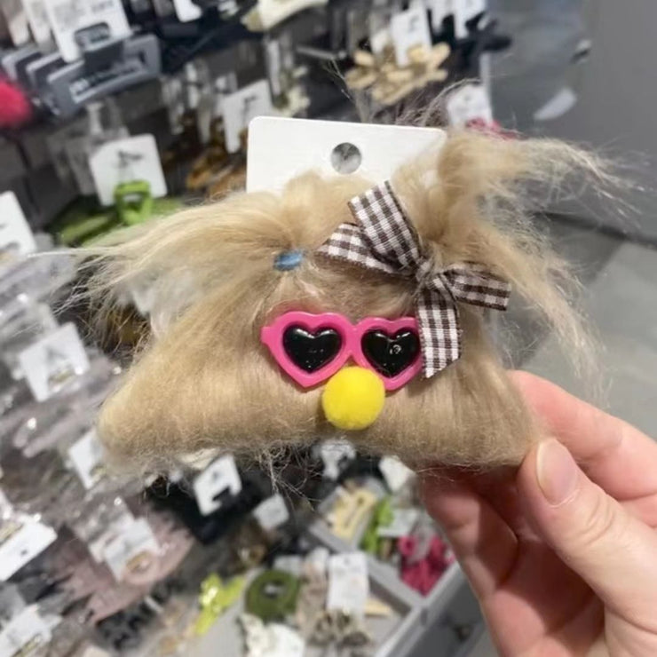 Plush Grip Female Heart Weird Headband With Ears