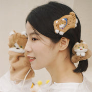 Original Cat Cute Japanese Hair Accessories Plush Rope
