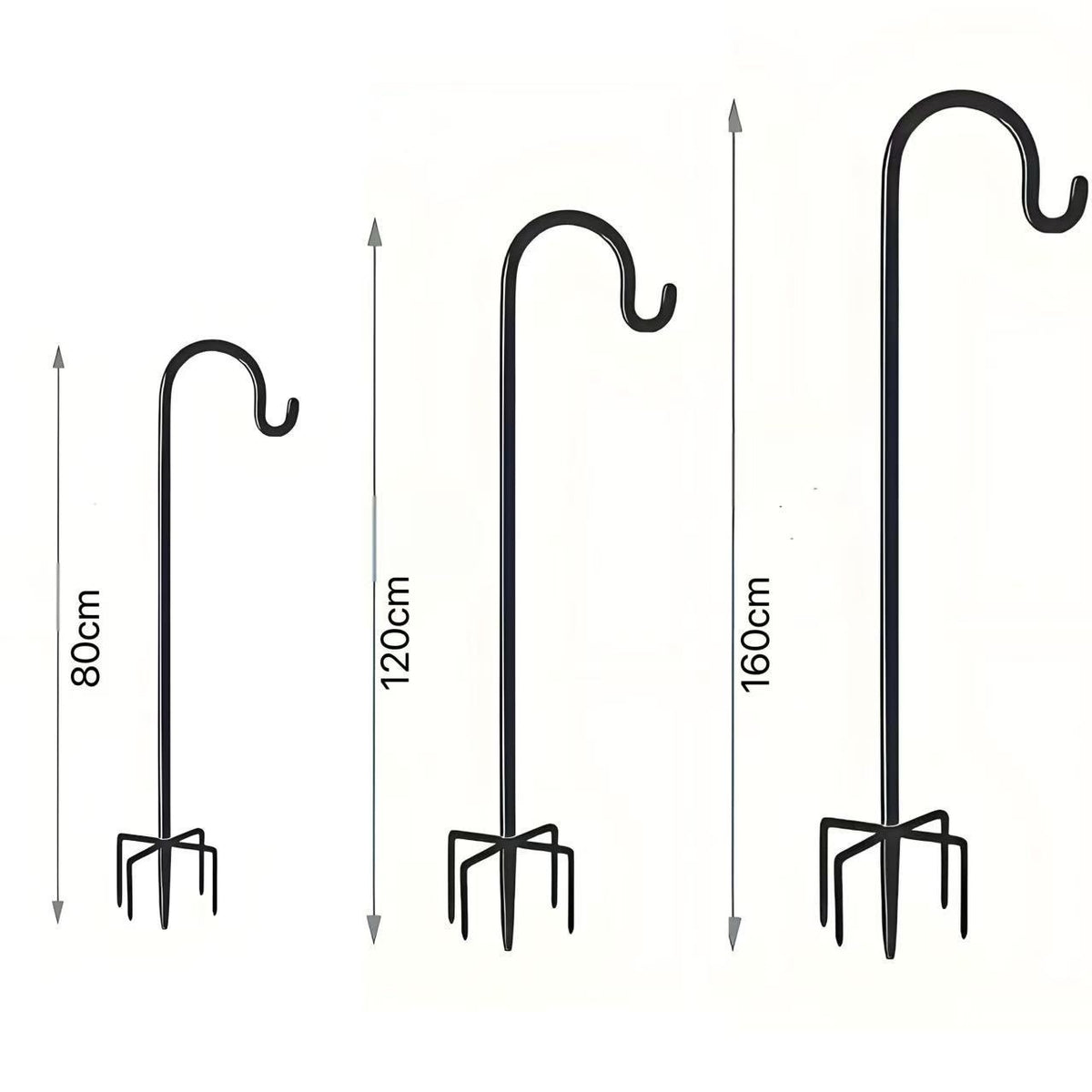 Garden Lamp Outdoor Garden Anti-rust Floor Outlet Hook Rod